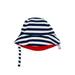 Wonder Nation Toddler Girls' Reversible Navy and White and Solid Pink Bucket-Style Sun Hat