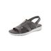 Walking Cradles Womens Spencer Faux Leather Mesh Slingback Sandals