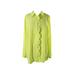 NY Collection Women's Plus Size Scalloped Blouse