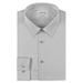 Calvin Klein Men's Dress Shirt Slim Fit Non Iron Herringbone, Smoke, 15" Neck 34"-35" Sleeve (Medium)