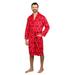 Intimo Adult Robe Red Mans and Womens Bathrobe Holiday Loungewear, Deer, Size: 2X