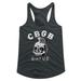 CBGB Dead Mohawk Heather Junior Women's Racerback Tank Top T-Shirt