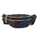 Chinatera Geometric Laser Fanny Chest Pack Unisex Waist Pouch Crossbody Bag (Black)