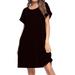 New Women's Casual Crewneck Summer T Shirt Dress Loose Short Sleeve Tunic Dress Solid Color Dress