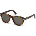 TOM FORD FT 0520F Sunglasses 52N Dark Havana / Green