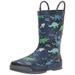 Western Chief Kids Space Dinos Rain Boot, Navy, 3