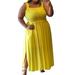 UKAP Summer Sundress for Women Plus Size Comfy Swing Sleeveless Dresses Ladies Sexy Ruched Sling Sundress