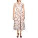 Kate Spade Womens Exotic Bloom Floral Print Burnout Midi Dress
