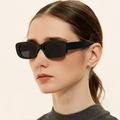 Retro Oval-shaped Hip Hop Clear Casual Colored Lens Fashion Sunglasses