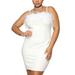 MAWCLOS Women's Plus Size Tank Dress Sexy Sleeveless Bodycon Spaghetti Strap Dresses Cocktail Party Elegant Sexy Dress