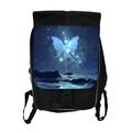 Blue Galactic Fairy - Girls Black School Backpack & Pencil Bag Set