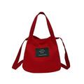 Wholesale new Korean version of literature and leisure casual shoulder canvas Messenger bag female mini bag small fresh Sen bucket bag red