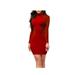 LA HIEBLA Women Long Sleeve Bodycon Dress Party Cocktail Club Short Mini Dress