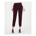 CALVIN KLEIN Womens Burgundy Pocketed Skinny Pants Size 4P