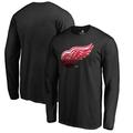 Detroit Red Wings Fanatics Branded Midnight Mascot Long Sleeve T-Shirt - Black