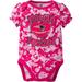 NFL New England Patriots Baby Girls Short Sleeve Heart Camo Bodysuit