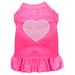 Mirage 57-60 XXXLBPK Chevron Heart Screen Print Dog Dress, Bright Pink - 3XL