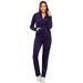 Women's Tracksuit Zip Up Hoodie Jacket Coat Plus Size Tracksuit Set Long Sleeve Sweatsuit Jumper Tops Sport Outwear Casual Activewear Hoodie Sweatshirt Coats Velour Hooded Jacket, Long Pants