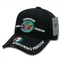 Rapid Dominance RD-OEF Deluxe Military Baseball Caps, Op Enduring Freedom, Black