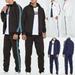 Men's Tracksuit Fleece Casual Sportwear Jogging Bottoms Sport Suit Jacket Pants