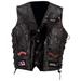 Diamond Plateâ„¢ Rock Design Genuine Buffalo Leather Vest - Size Small - Case of 20