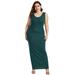 Sexy Dance Women's Plus Size Dress Knitted Solid Color U-Neck Sleeveless Dresses Evening Party Casual Beach Sundress