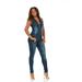 Cover Girl Denim Jumpsuit Jeans for Women Sleeveless Skinny Fit Overall full body Junior and Plus Sizes