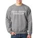 True Way 1599 - Crewneck Equal Justice Under Law Supreme Court Sweatshirt Large Heather Grey