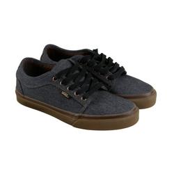 Vans Chukka Low Mens Black Canvas Lace Up Sneakers Shoes