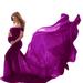 Sunisery Female Formal Dress, Solid Color Boat Neck Short Sleeve One-Piece for Pregnant Women