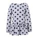 Richie House Girls' Long Sleeve Polka Dot Dress RH2180