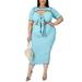 Niuer Women Sexy Bodycon Party Dresses Hollow Out Bandage Clubwear Plus Size Solid Color Mini Dress