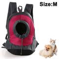 Comfortable Carrier Backpack, Puppy Pet Front Pack with Breathable Head Out Design and Padded Shoulder for Hiking Outdoor Travel