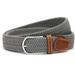 CENDER 6 colors Fashion Menâ€™s Stretch Belt Premium Leather Golf Wide Elastic Waistband