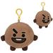 Gund ENS-6056116-C Line Friends BT21 4 Inch Plush Backpack Clip Shooky