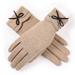 Women Winter Cute Button Warmer Mitts Full Finger Women Cashmere Gloves