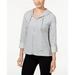 Calvin Klein Womens Lace Trim Hoodie