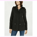 Celebrity Pink Jacket Woolen Removable Hood Coat Womens Black Sz XS