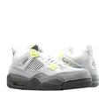 Nike Air Jordan 4 Retro SE (GS) Grey/Volt Big Kids Basketball Shoes CT5343-007