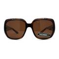 Polarized Womens Classic 90s Rectangular Butterfly Fashion Sunglasses Brown Tort Brown