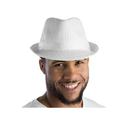Dress Up America 917 Sequined Fedora Hat, White