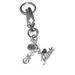 Hidden Hollow Beads Women's Keychains - I Love Music Key Ring Charm - Bag Charm