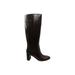Marc Fisher Women's Shoes Revela3 Leather Square Toe Knee High Fashion Boots