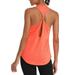 Women Backless Tank Top Workout Shirts Sleeveless Plain Yoga Fitness Gym Sports Tank Tops Vest Workout Crossback Tanks Summer Tee