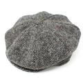 Irish Tweed Driving Cap for Men's Donegal 8 Piece Wool Flat Hat Made in Ireland