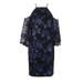 Lauren Ralph Lauren Black Blue Cold-Shoulder Flower Embroidered Sheath Dress 4