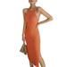 Women Knitted Maxi Dress Bodycon Halter Sleeveless Tank Beach Long Dresses Cutout Party Club Midi Dress