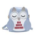 Zewfffr Cartoon Lovely Owl Animal Backpack Kids Shoulder Crossbody Bag (Sky Blue)