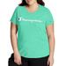 Champion Women's Plus Size Logo Graphic Short Sleeve V-Neck T-Shirt