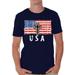 Awkward Styles Cross USA Men Shirt I'm American Vitage USA Flag T shirt for Men Religious Gifts USA Christian Men Tshirt USA Faith Retro USA Flag T-shirt for Men Gifts for Men